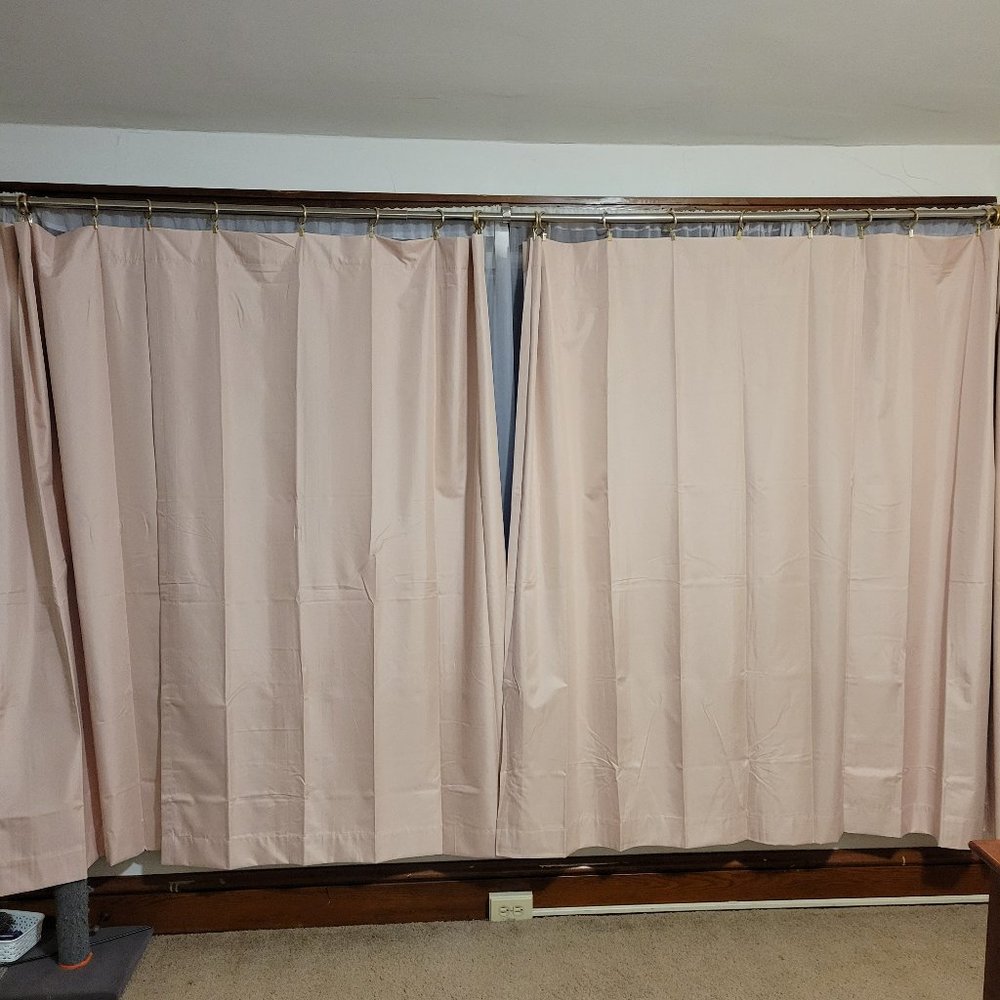 Curtains - 4 Panels - Pink